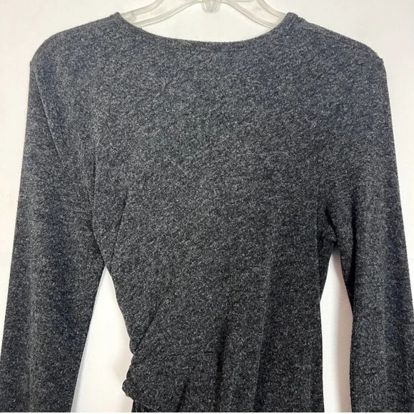 T Alexander Wang CharcoalGray Long Sleeve Top - Picture 6 of 8